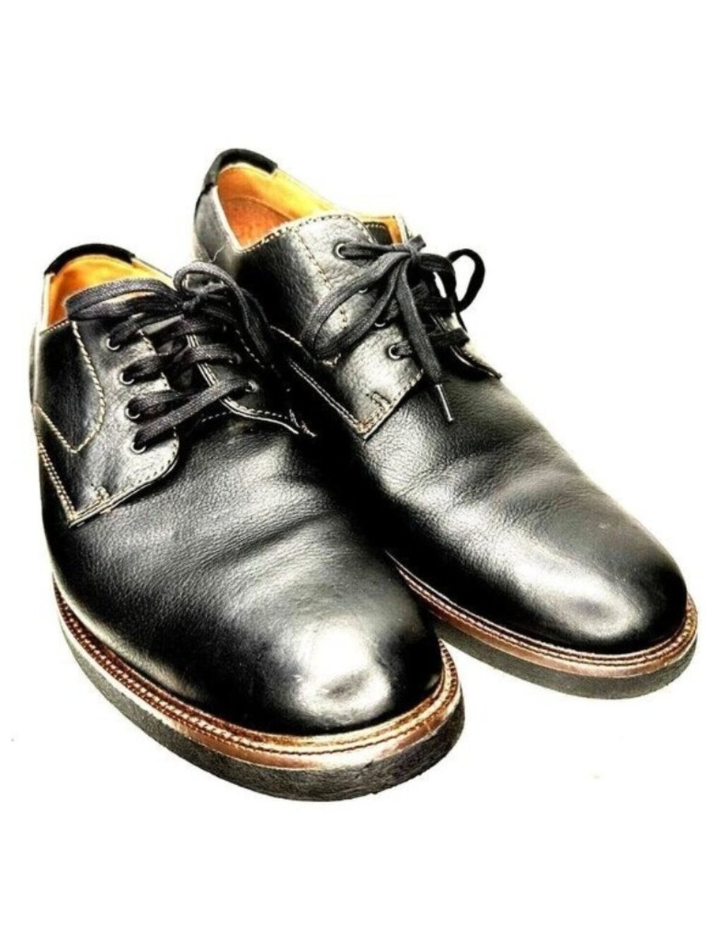 Dockers Parkway Dress Shoes Mens 11M Black Leather Oxford Derby Comfort NeverWet